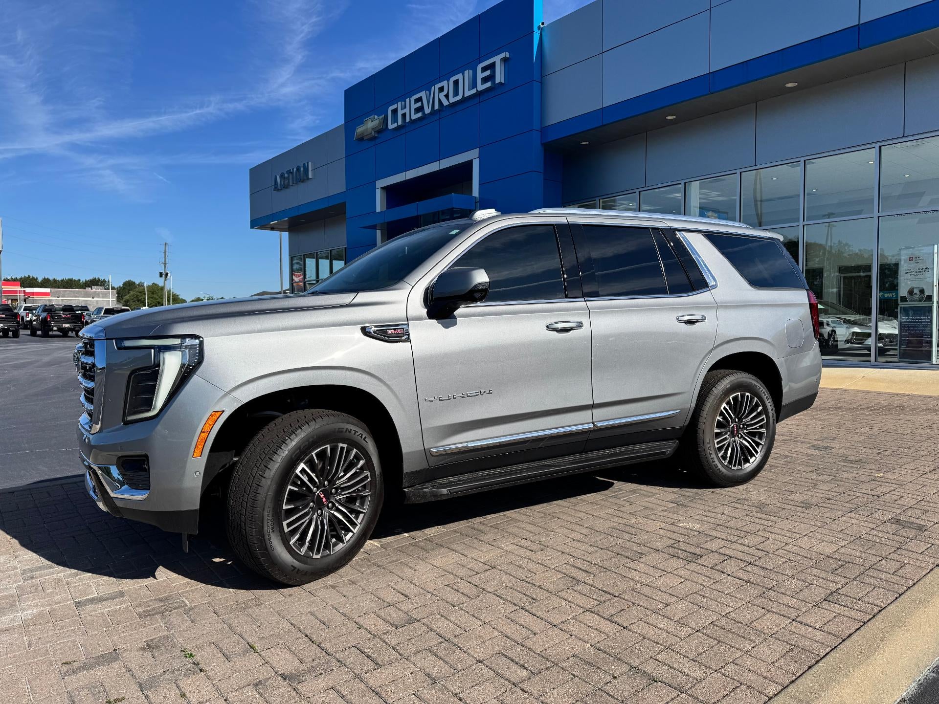 2026 GMC Yukon Elevation in Sterling Metallic — front three-quarter view