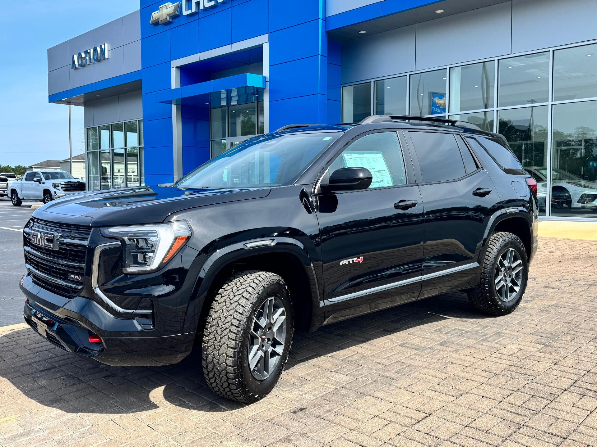 2026 GMC Terrain AT4 in Ebony Twilight Metallic — front three-quarter view