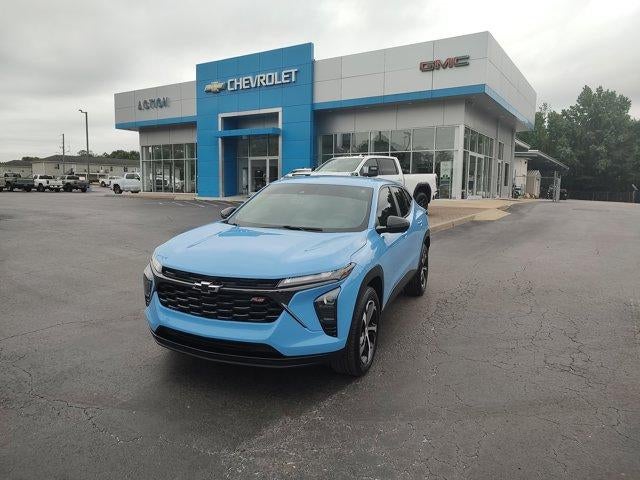 2024 Chevrolet Trax 1RS in Fountain Blue — front three-quarter view